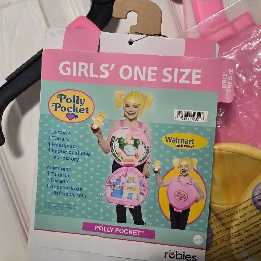 Vintage Polly Pocket Deluxe Halloween Costume Girl Kids One Size New